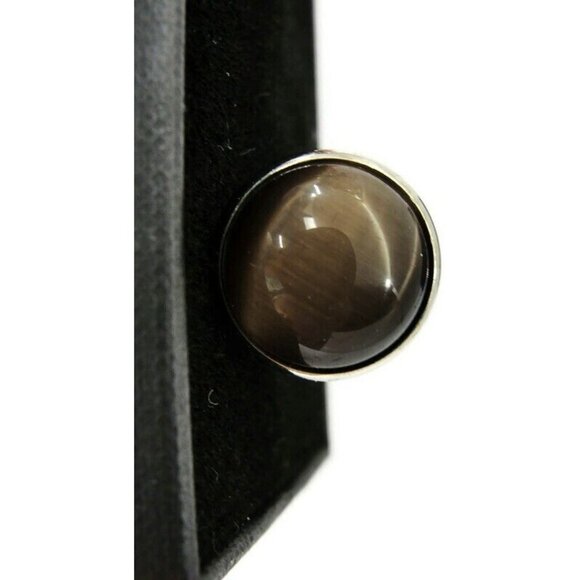 BachRach Silver Tone Cufflinks Round In Original Box - Picture 14 of 16